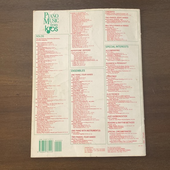 Christmas Around the Piano by Eugénie R. Rocherolle, 1982 Sheet Music - Picture 9 of 9